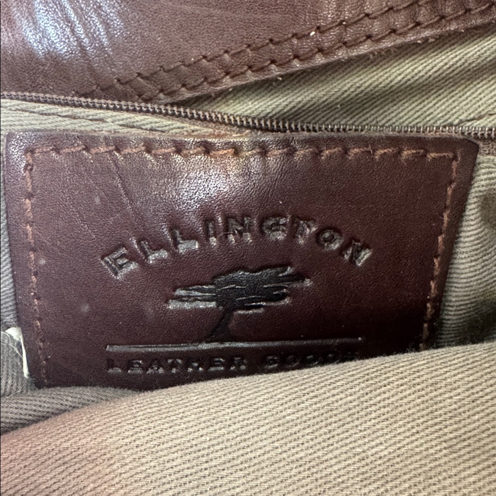 ELLINGTON Brown Suede & Leather Backpack tote - Picture 5 of 7